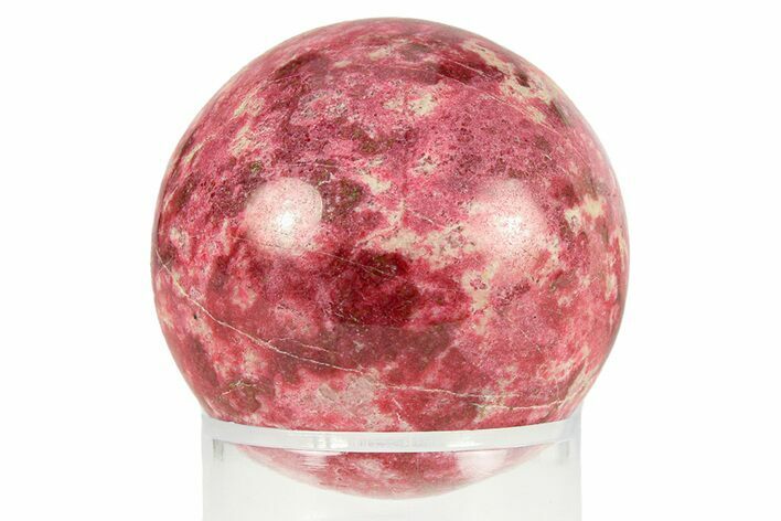 Polished Thulite (Manganian-Zoisite) Sphere - Trondheim, Norway #301504